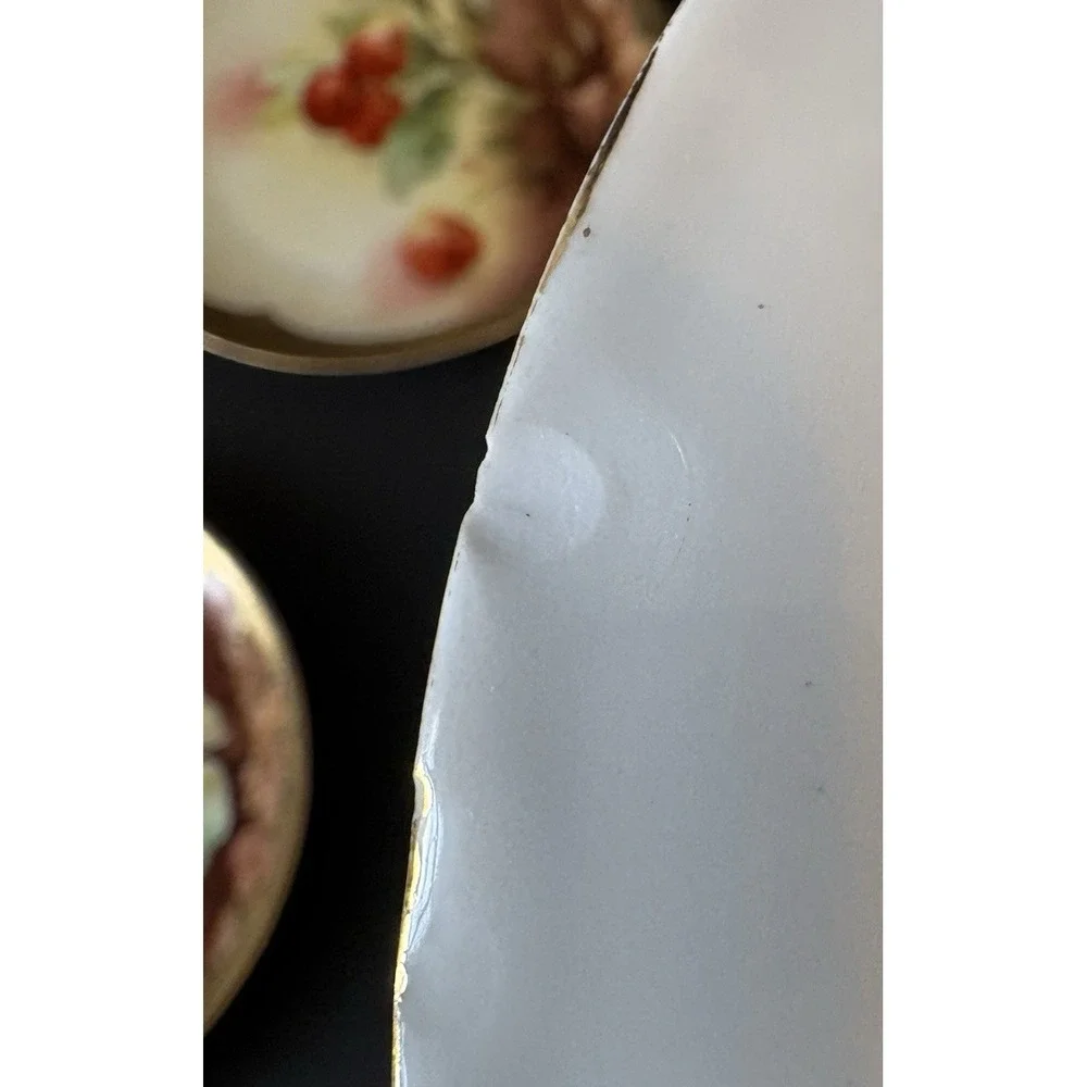 Antique Limoges A Lanternier Set of 5 c1890s Artist Signed 7